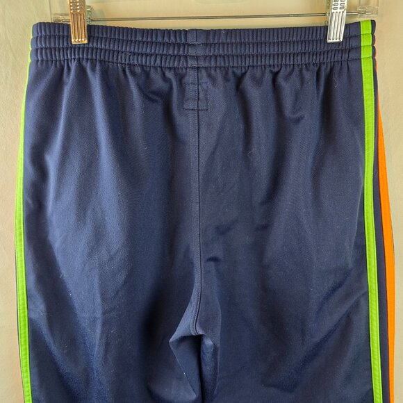 Adidas Originals Sweatpants Mens Small Blue Track Pants Neon Stripe Trefoil Logo - Picture 6 of 12